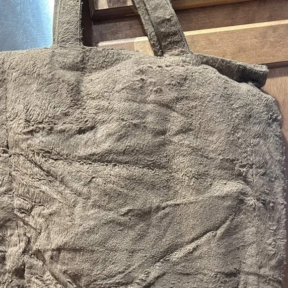 Dolce & Gabbana Faux fur Brown shopper Tote Bag